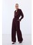 Jakarlı Pantolon - Bordo 3