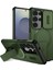 Samsung Galaxy S25 Ultra Için Manyetik Kılıf, Kayar Kamera Korumalı Çift Katmanlı Darbeye Dayanıklı Telefon Kılıfı, Ayarlanabilir Stand, Yeşil (Yurt Dışından) 1