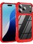 iPhone 17 Pro Kılıfı, Hibrit Şeffaf Pc Sağlam Tpu Tampon Darbeye Dayanıklı Koruyucu Kılıf iPhone 17 Pro Kırmızı Siyah (Yurt Dışından) 1