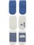 Puanlı Kaymaz Penye Soket Çorap 3'lü BS10108 Indigo 2
