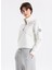 D5WL-SWT3580 Kırık Beyaz Dik Yaka Relaxed Baskılı Kadın Sweatshırt 2