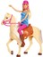 Barbie Bebek ve Güzel Atı Oyun Seti 1