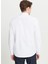 Tailored Fit Düğmeli Yaka Beyaz Erkek Gömlek ACE020261597_BYZ 5