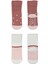 Puanlı Kaymaz Havlu Soket Çorap 2'li BS10502 Pudra Pembe 3