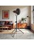 Jojones Endüstriyel Tripod Lambader Metal Ayak Ayarlanabilir Yükseklik Salon Ofis Aydınlatma Retro 8