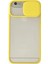 iPhone 6 Kılıf Palm Buzlu Kamera Sürgülü Silikon - Sarı (K95) 1
