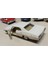 Kinsmart Oyuncak Metal Model Araba 1/36 Çek Bırak 1967 Krem Chevrolet Impala 4