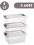 Saklama Kabı 3 Adet 5 Lt Saklama Kutusu Düzenleyici Gıda Teması Uygun 1