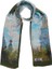 %100 Ipek Şal Fular (27X135 Cm)-Monet (Japon Köprüsü) 1