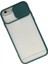 iPhone 6 Plus Kılıf Palm Buzlu Kamera Sürgülü Silikon - Yeşil (K95) 2