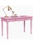 110 cm Masif Pembe Tornalı Çalışma Masası 2