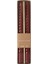 2li Burgulu Şamdan Mum Bordo 25CM 3