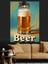 Köpüklü Bira Bardağı Reklam Afişi Dekoratif Kanvas - Mdf Ahşap Tablo 5
