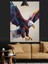 Beyaz Fon Renkli Kartal Dekoratif Kanvas - Mdf Ahşap Tablo 3