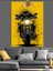 Sarı Motosiklet Hız Tutku Dekoratif Kanvas - Mdf Ahşap Tablo 3