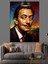 Salvador Dali ve Bıyıkları Portre Ünlü Dekoratif Kanvas - Mdf Ahşap Tablo 4