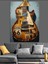 Eski Tarz Gitar Dekoratif Kanvas - Mdf Ahşap Tablo 4