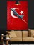 Türk Bayrağı Ay Yıldız ve Savaş Uçağı Dekoratif Kanvas - Mdf Ahşap Tablo 1
