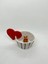 Kupa Kırmızı Kalp Kulplu Ayıcıklı El Yapımıı Sevimli Seramik Kupa 2