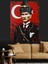 Atatürk Türk Bayrağı Tarihi Dekoratif Kanvas - Mdf Ahşap Tablo 1
