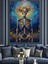 Iskelet Kadın Sanat Figürü Dekoratif Kanvas - Mdf Ahşap Tablo 3
