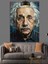 Albert Einstein Yaşlı Portresi Dekoratif Kanvas - Mdf Ahşap Tablo 4