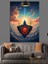 Gökyünde Insan Figürü Modern Sanat Dekoratif Kanvas - Mdf Ahşap Tablo 2