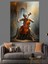 Violansel Çalan Kadın Müzisyen Dekoratif Kanvas - Mdf Ahşap Tablo 3