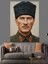 Şapkalı Atatürk Resmi Klasik Dekoratif Kanvas - Mdf Ahşap Tablo 2