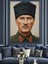 Şapkalı Atatürk Resmi Klasik Dekoratif Kanvas - Mdf Ahşap Tablo 4
