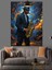 Saksafon Çalan Blues Adam Dekoratif Kanvas - Mdf Ahşap Tablo 2