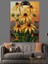 Sarı Papatyalar Güneş Işıkları Dekoratif Kanvas - Mdf Ahşap Tablo 3
