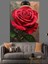 Kırmızı Gül Su Damlası Dekoratif Kanvas - Mdf Ahşap Tablo 2