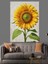 Büyük Ayçiçeği Sarı Çiçek Dekoratif Kanvas - Mdf Ahşap Tablo 5