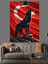 Kurt Türk Bayrağı Silüeti Dekoratif Kanvas - Mdf Ahşap Tablo 1