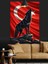 Kurt Türk Bayrağı Silüeti Dekoratif Kanvas - Mdf Ahşap Tablo 3