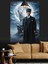 Ay Işığında Atatürk ve Uluyan Bozkurt Dekoratif Kanvas - Mdf Ahşap Tablo 2
