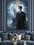 Ay Işığında Atatürk ve Uluyan Bozkurt Dekoratif Kanvas - Mdf Ahşap Tablo 4