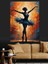 Siyah Elbiseli Bale Dansı Dekoratif Kanvas - Mdf Ahşap Tablo 2