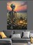 Iskelet Gün Batımı Manzarası Dekoratif Kanvas - Mdf Ahşap Tablo 2