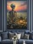 Iskelet Gün Batımı Manzarası Dekoratif Kanvas - Mdf Ahşap Tablo 3