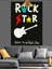 Rock Star Gitar Afişi Dekoratif Kanvas - Mdf Ahşap Tablo 3