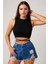 Kadın Siyah Çapraz Bağlamalı Crop Top Büstiyer – Modern ve Şık Tasarım 5