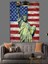 Amerika Bayrağı Özgürlük Heykeli Dekoratif Kanvas - Mdf Ahşap Tablo 3