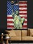Amerika Bayrağı Özgürlük Heykeli Dekoratif Kanvas - Mdf Ahşap Tablo 5