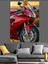 Kırmızı Yarış Motosikleti Hız Dekoratif Kanvas - Mdf Ahşap Tablo 5
