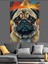 Pug Cinsi Sevimli Köpek Dekoratif Kanvas - Mdf Ahşap Tablo 5