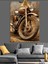 Eski Vintage Motorsiklet Dekoratif Kanvas - Mdf Ahşap Tablo 1