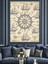 Eski Deniz Haritası Pusula Dekoratif Kanvas - Mdf Ahşap Tablo 3
