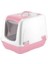 Mikopet Küçük Kapalı Kedi Tuvaleti Pembe 1